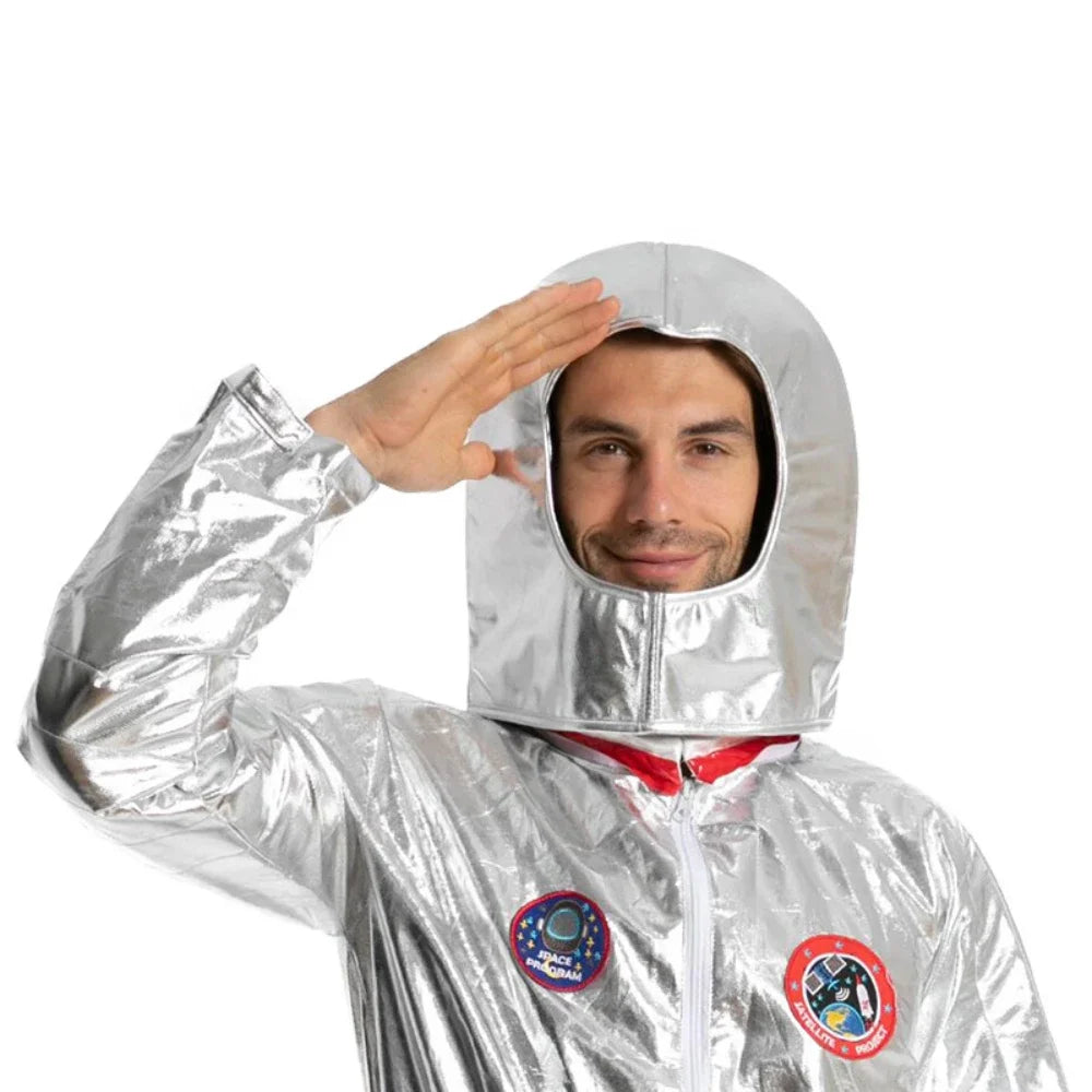 Halloween Adult Children Astronaut Costume Silver Spaceman Men Women Space Suit Halloween Performance Costume - product image 5