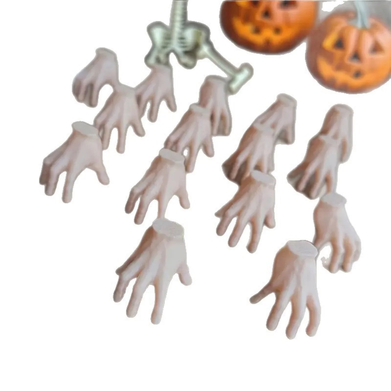 15-Piece Halloween Horror Mini Plastic Hands - Fun Halloween Hand Decorations - product image 6