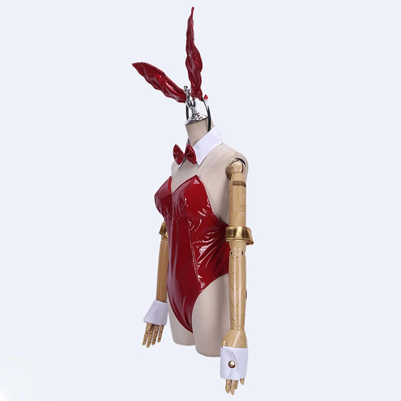 Bunny Girl Cosplay Costumes Women Sexy Leather Bodysuit Suit Lovely Jumpsuit Uniform Halloween Clothing