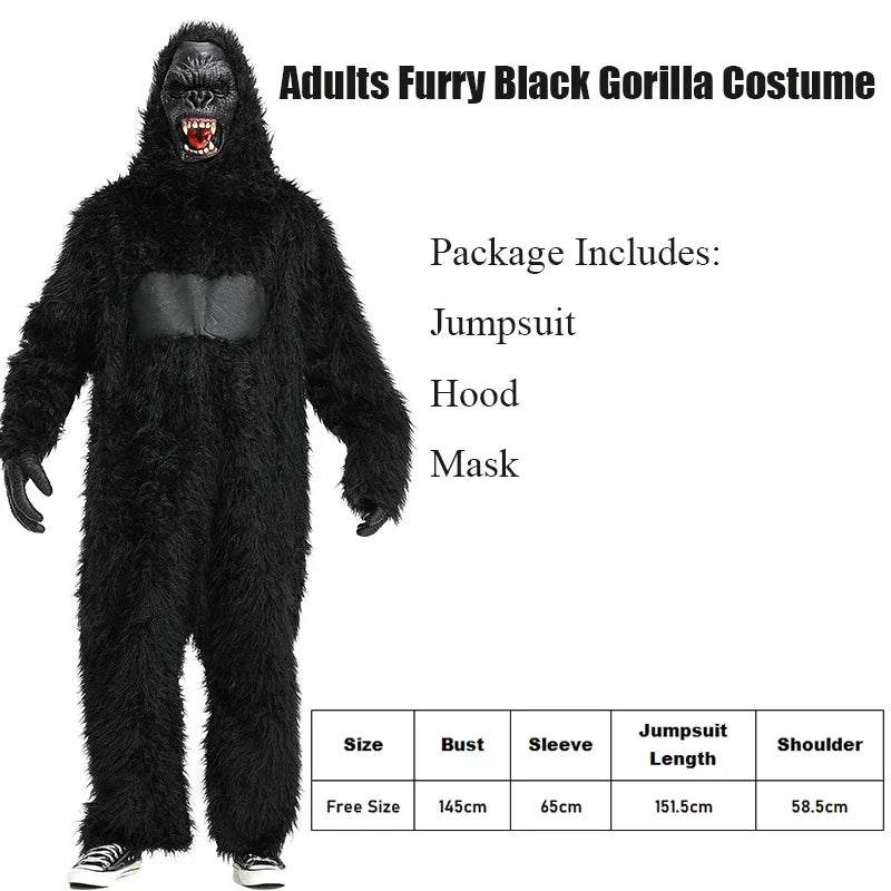 Gorilla Costume Jumpsuit for Adults & Kids - view 7