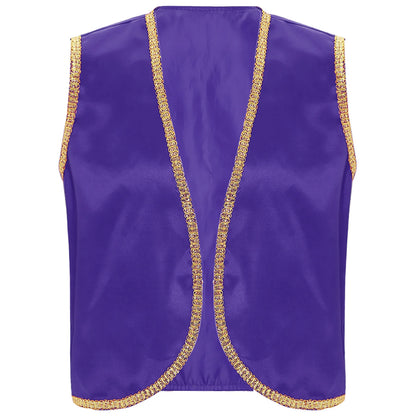 Men's Toad Game Character Open Front Loose Vest Waistcoat Costume - alternate view 15