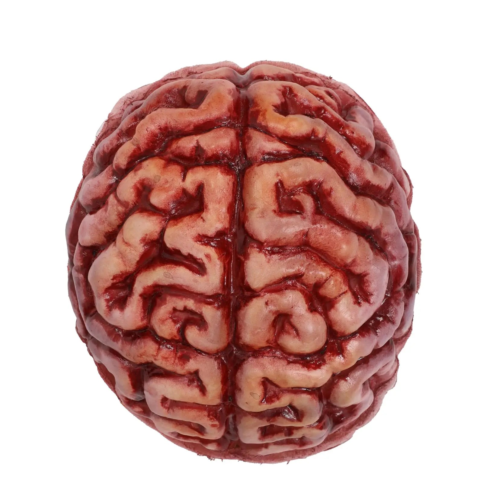 Bloody Zombie Brain Cap Mask Horror Zombie Mask Scary Halloween Realistic Brain Hat for CreepyCosplay