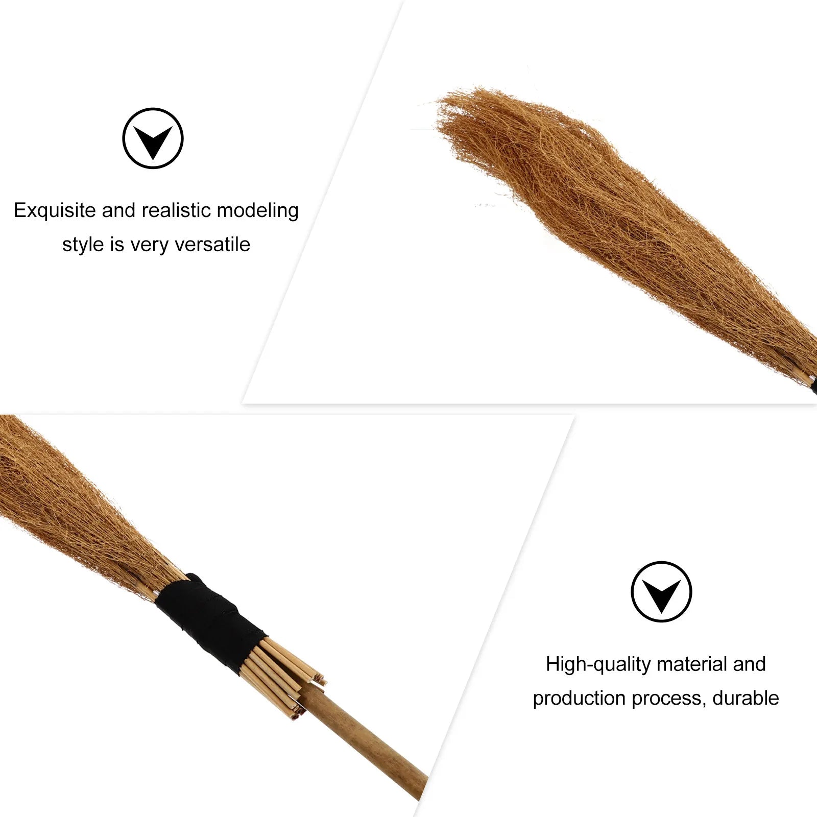 Witch Halloween Decor Halloween Props Witch Broom Prop Tiny Cleaning Craft Indoor Outdoor Home Supplies Broom - product image 5