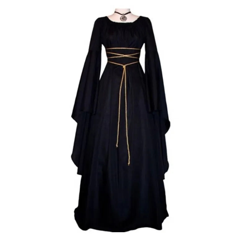 Medieval Witch Dress for Women Cosplay Vampire Bride Halloween Carnival New Clothing Middle Ages Costumes - product image 7