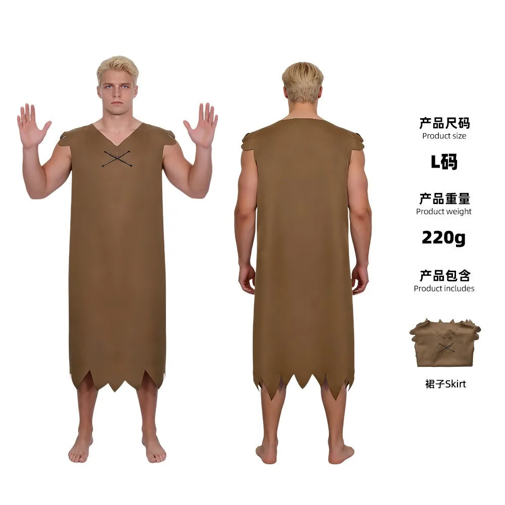 Modern Primitive People Fred and Wilma Flintstone Costume Barney Rubble Caveman Outfit - Wilma Costume / Adult XL