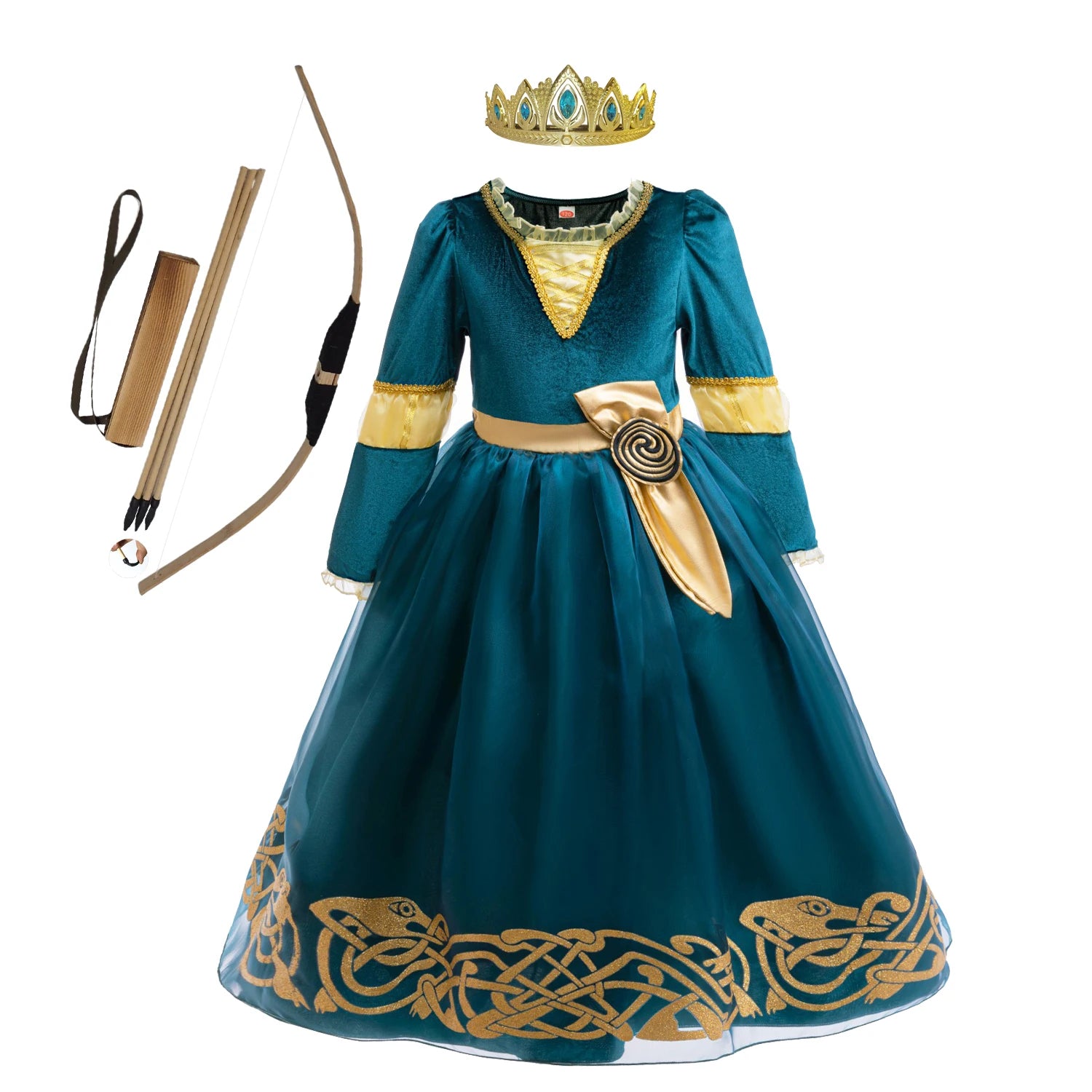 Girls Merida-Inspired Princess Halloween Costume Dress