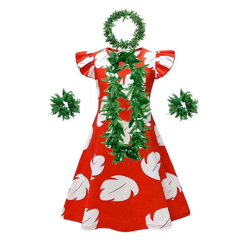 Girls Stitch-Themed Halloween Costume Dress