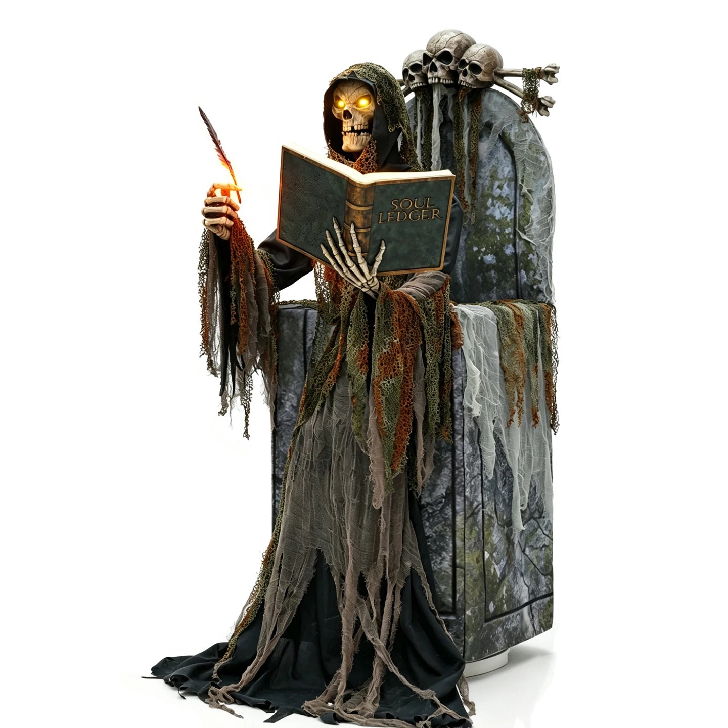 Animatronics Decoration Large Mechanical Soul Reaper Skeleton Light