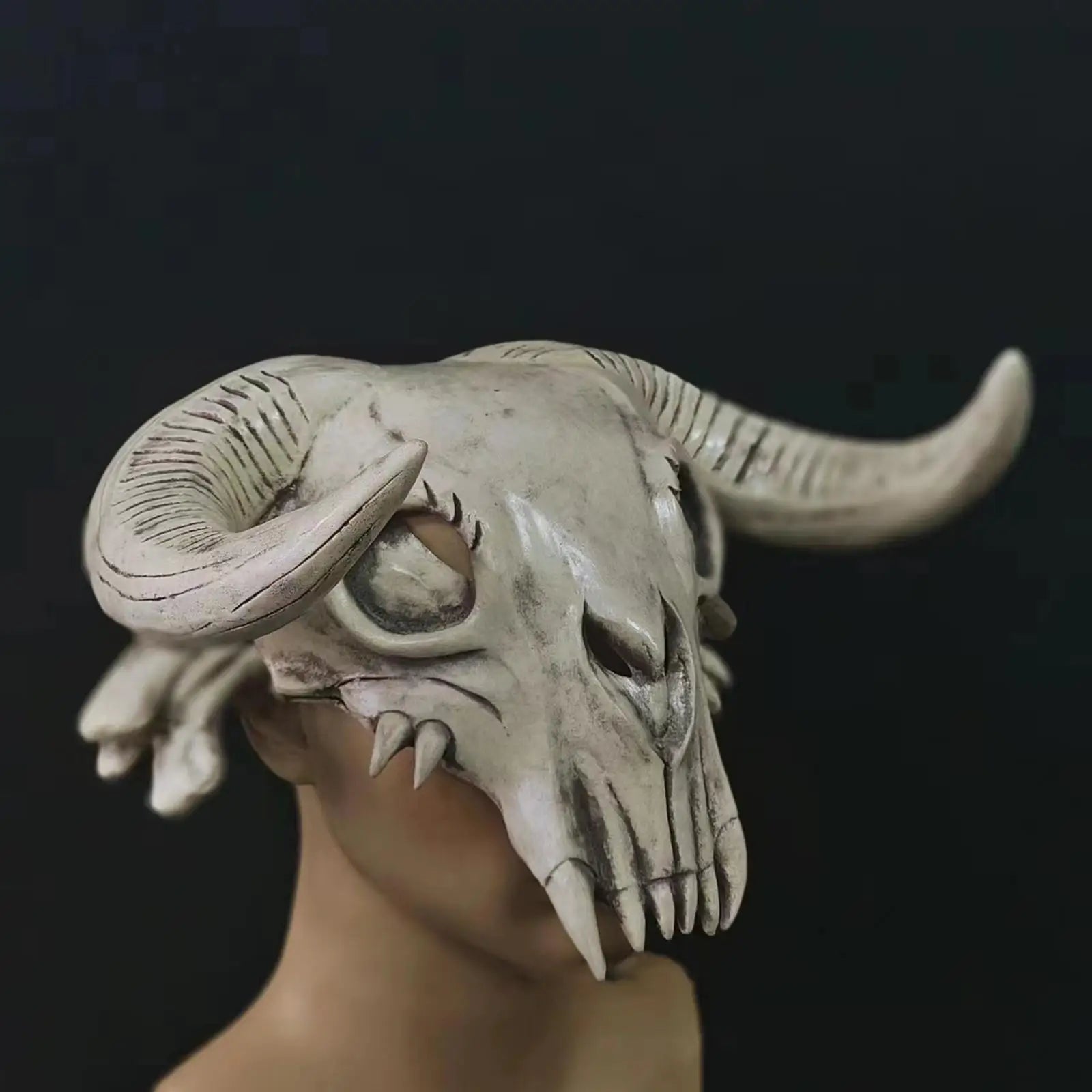 Halloween Skull Cosplay Mask Bull Head Mask for Nightclub Cosplay