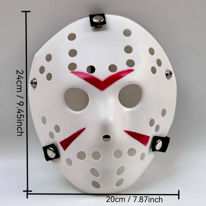 Horror Hockey Style Mask Scary Full Face Costume Mask for Adults Halloween Costume and - green