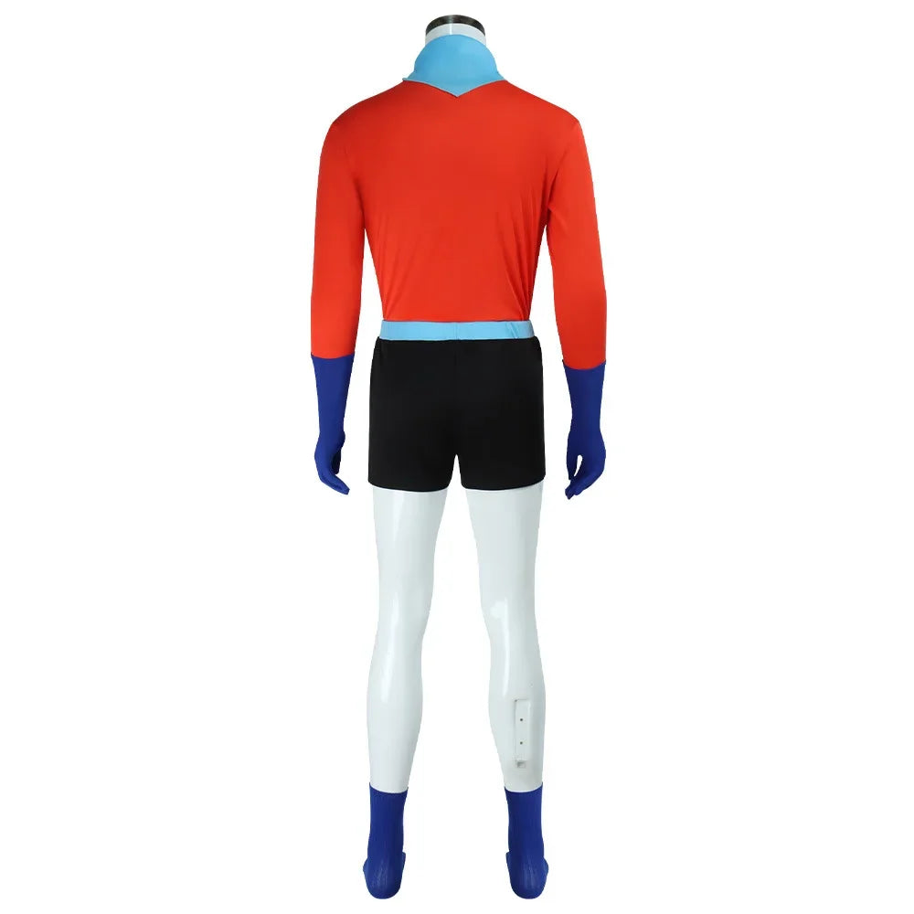 Mermaid Man Costume Barnacle Outfit Set Sponge Bob Superhero Costume Adult Men's Costumes - Mermaid Man-A / S