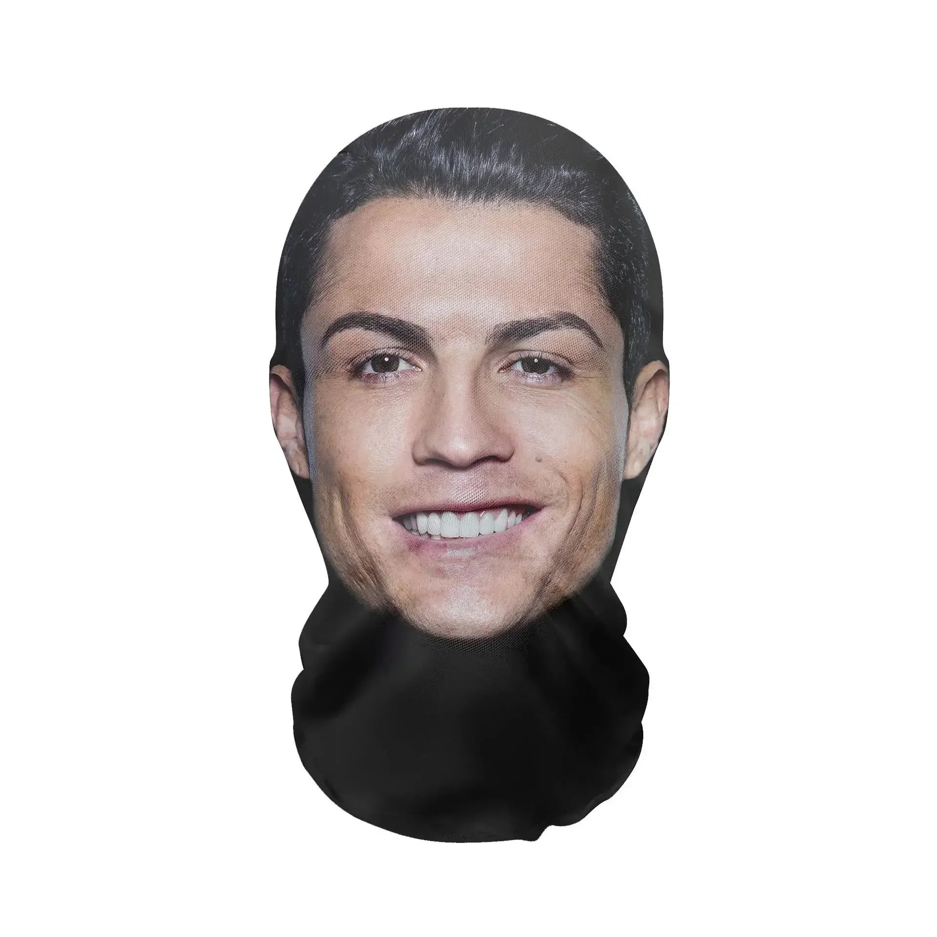 Costume Headwear Hip Hop Hood Hat Headgear 3D Printed Kanye Mask Elastic Mesh Halloween - 36