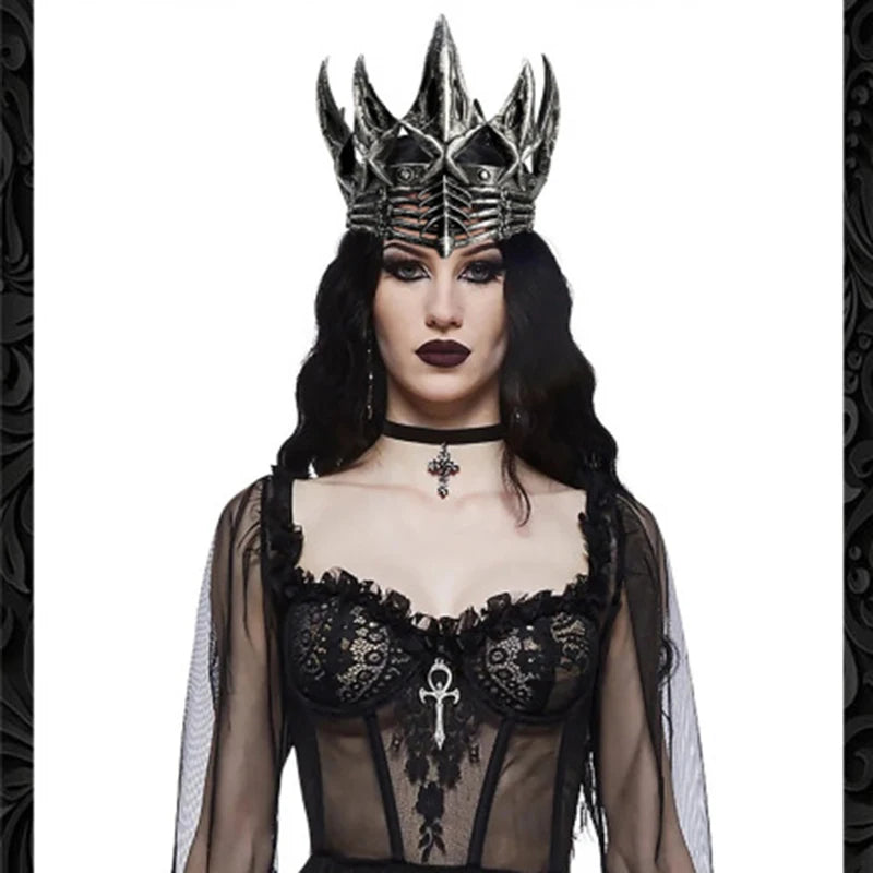 Royal Crowns Costume King Queen Crowns Princess Tiara Halloween Costumes Accessories Xmas - bronze crown
