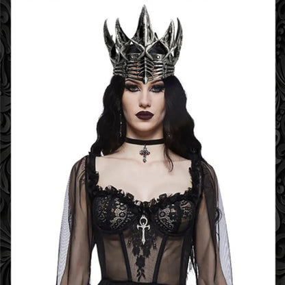 Royal Crowns Costume King Queen Crowns Princess Tiara Halloween Costumes Accessories Xmas - bronze crown