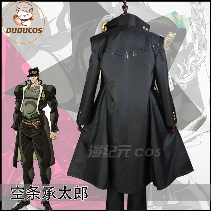 Animation Kujo Jotaro Hat Unisex Halloween Costume - Only coat and hat / XL