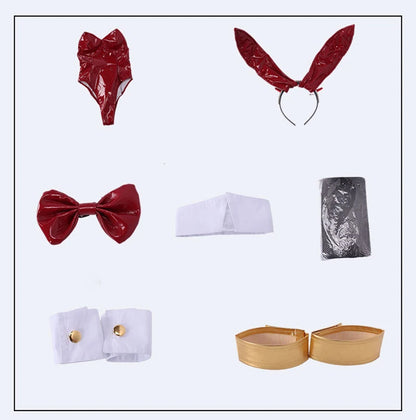 Bunny Girl Cosplay Costumes Women Sexy Leather Bodysuit Suit Lovely Jumpsuit Uniform Halloween Clothing