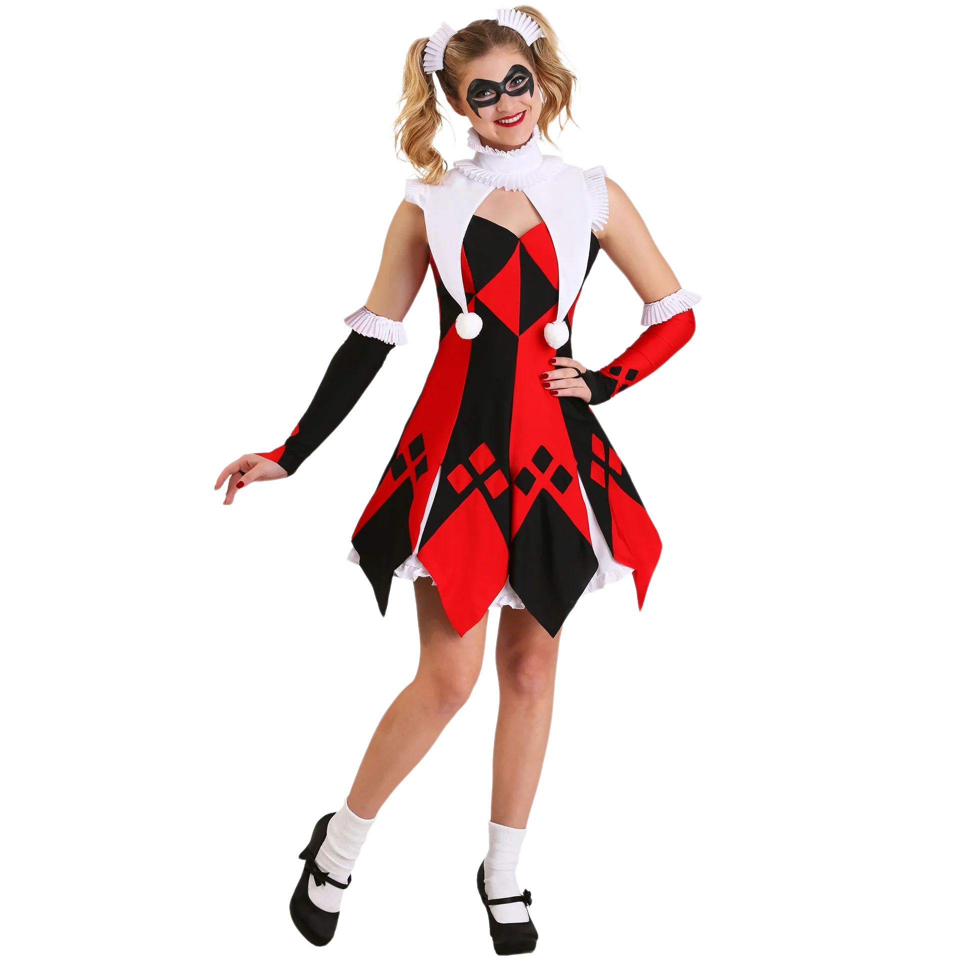ZAWALAND Women's Halloween Costumes Scary Clown Dresses Outfits Costume Movie Character - 2 / XL