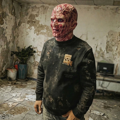 Realistic Scarred Mutant Latex Mask Horror Halloween Costume Full Head Creepy Monster - View 5