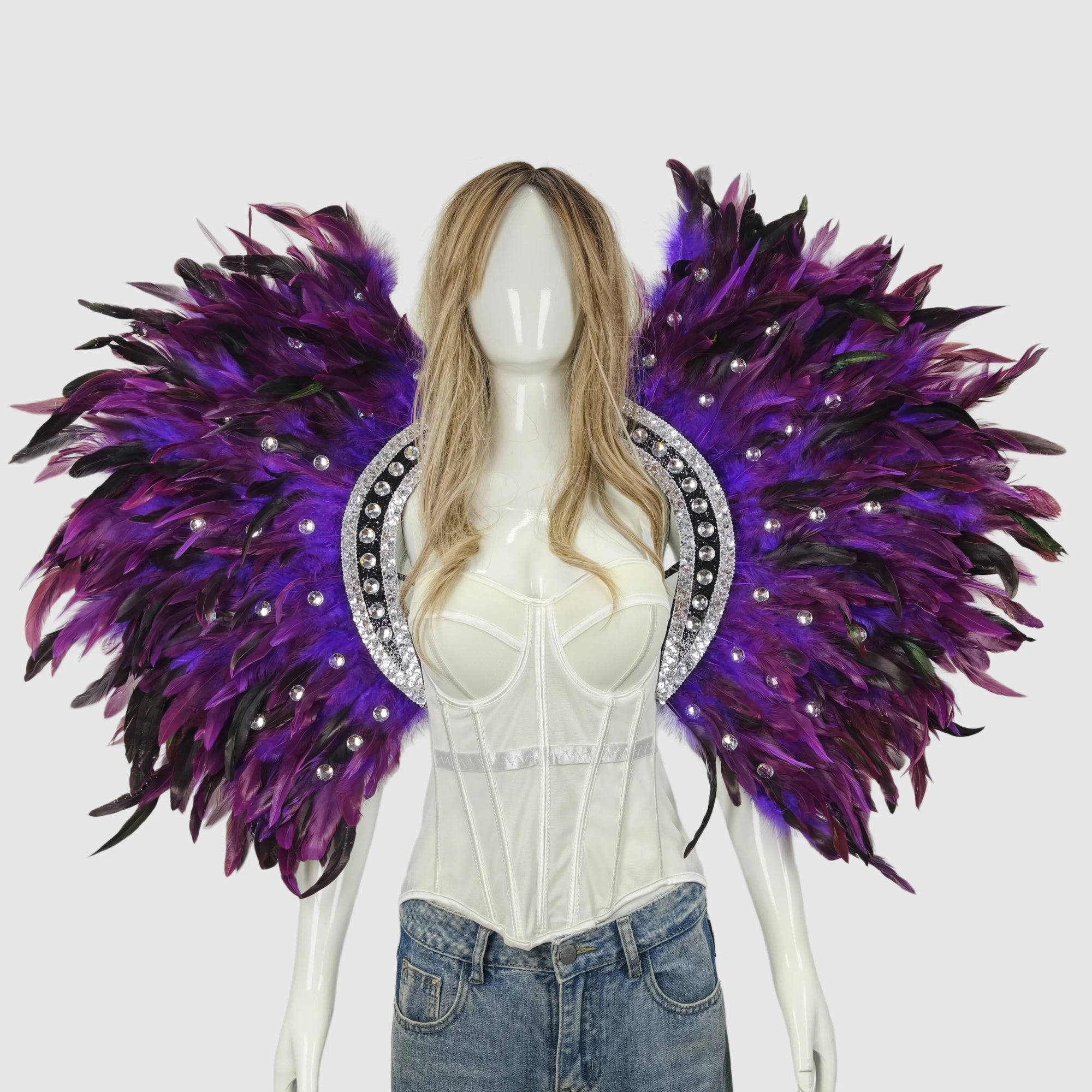 Feather shawls and scarves for Halloween, unisex, feather carnival - product image 5