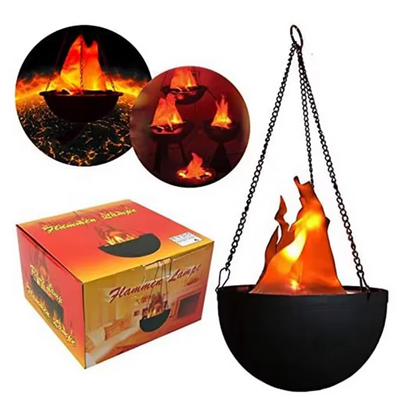Halloween Fake Flame Decoration Simulation Brazier LED Flame Light Fake Fire Burning Props Haunted House Bar - product image 6