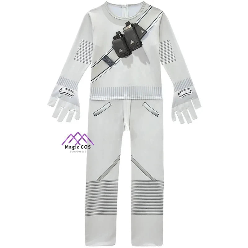 Marshmallow Battle Royale DJ-Inspired Costume Electric Sound DJ Jumpsuit & Carnival