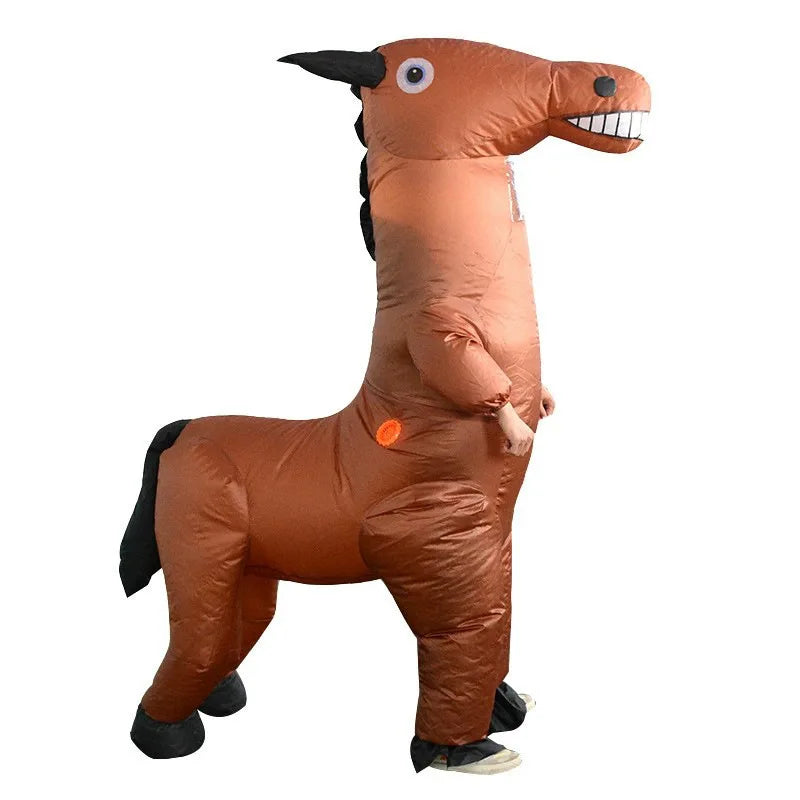 Horse Inflatable Costumes for Adults, Halloween Wear, Mascot, Dress Up Props Performance Outfit - product image 4