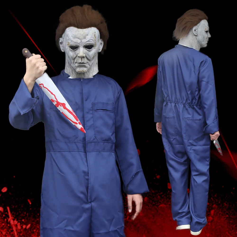 Michael Myers-Inspired Halloween Mask or Jumpsuit – Adult Horror Costume