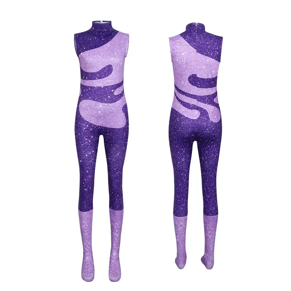 Women's Purple Gazelle-Inspired Stage Costume