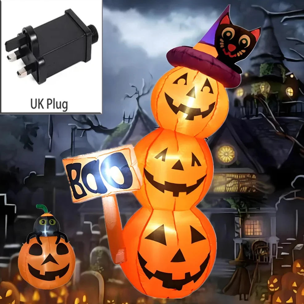 1.6M/5FT Halloween Inflatable Model Pumpkin Built-in LED Lights Holiday Outdoor Indoor Home Garden Party Fun - product image 7