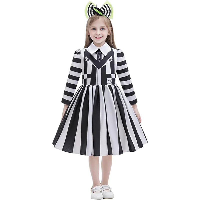 Kids' Black and White Striped Headband Movie Dress-Up Costume - alternate view 2