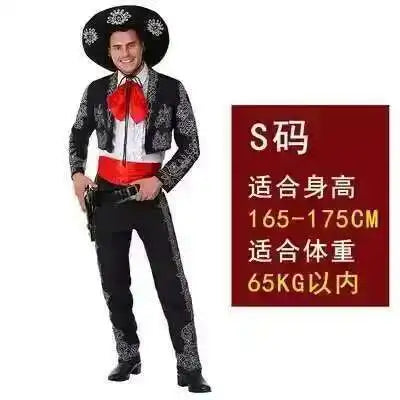 Men's Cowboy American Western Heroic Character Mexican Ethnic Costume - alternate view 10