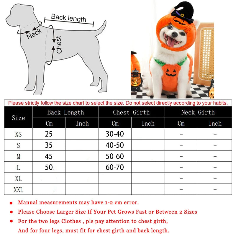 Dog Costumes Funny Pumpkin Lantern Transformation Outfit Dog Cat Two Legged Pet Cute