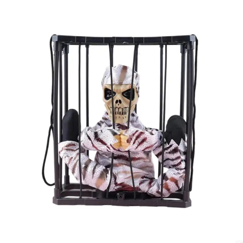 Skeleton Animatronic Decoration - Halloween Decoration - Yellow Skull - product image 6