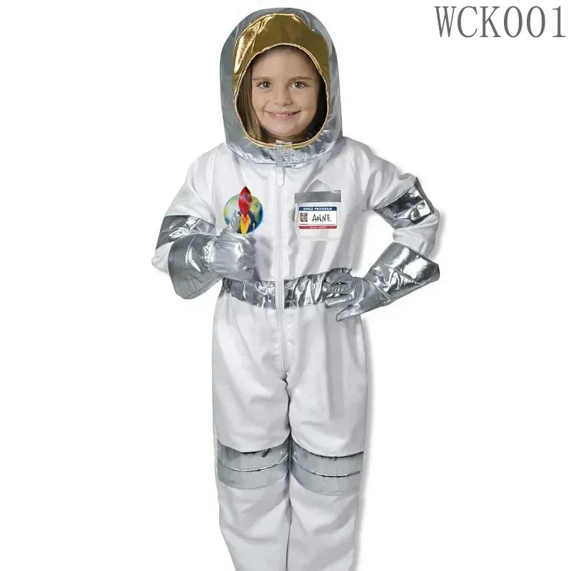 Boy'S Space Suits Astronaut Costume For Kids Cosplay Girl Space Performance Astronaut Spaceman