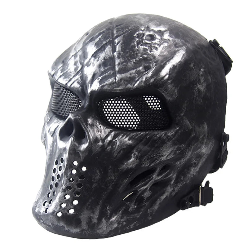 Men's Skull Warrior Mask Cool Camouflage Party Cosplay Accessory Unique Birthday Gift for Boyfriend Horror