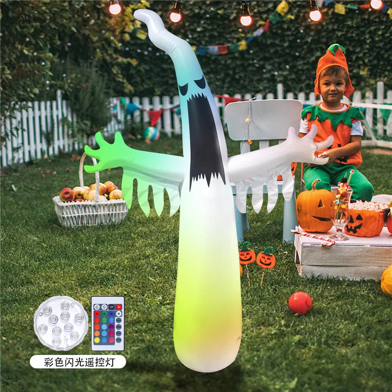 Glowing Inflatable Halloween Ghost Remote Control Flashing Ghost Horror Outdoor Courtyard Party Props - product image 3