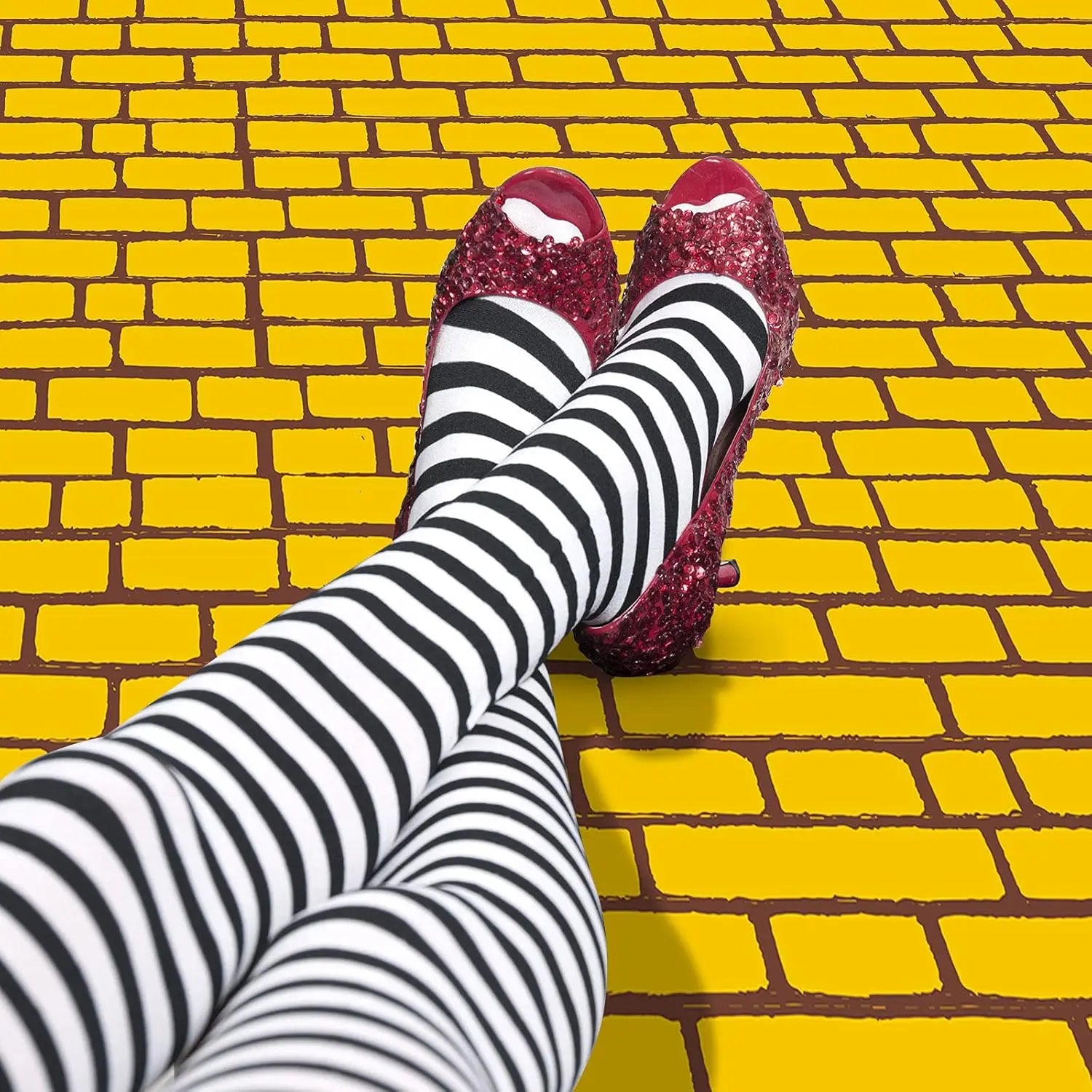 Yellow Long Brick Floor Runner Brick Wall Backdrop Halloween Wizard Cosplay - product image 6