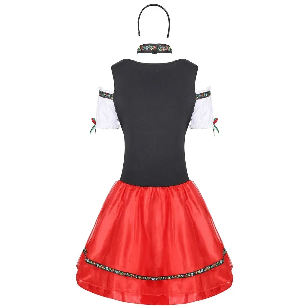Kids' Kids' Oktoberfest Dirndl Costume Dress Women Germany Beer Maid Tavern Wench - product image 4