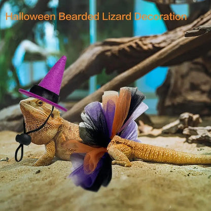 Pet Witch Funny Mini Comfortable Soft Lizard Adjustable Costume - alternate view 3