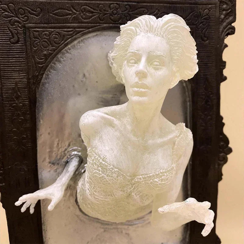 Gothic Devil Hand Wall Decor, Luminous Ghost Mirror Photo Frame, Spooky Halloween Ornament & Craft Gift - product image 2