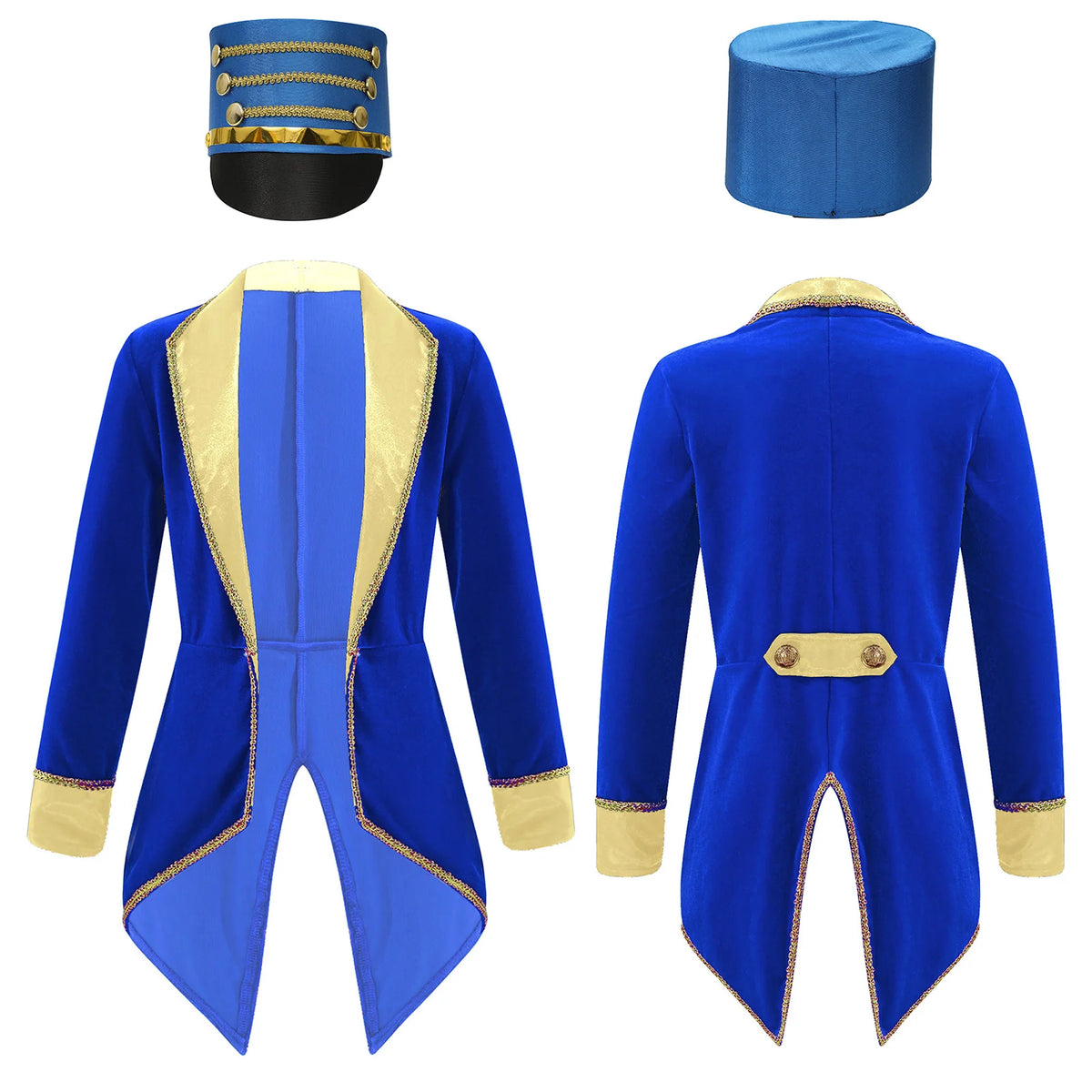 Kids Circus Ringmaster Halloween Costume Tailcoat