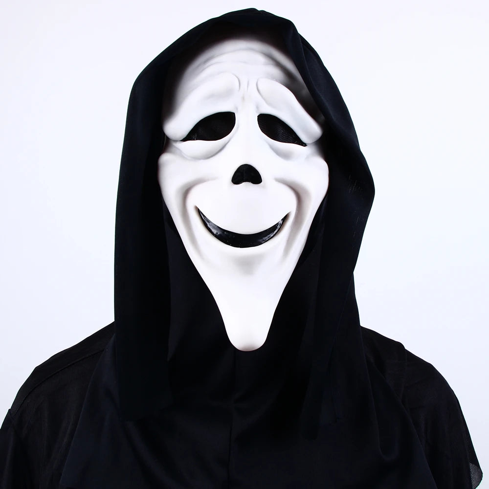 Quality Halloween Movie Scream Horror Face Mask Realistic Creepy Ghost Masks Stick Tongue Out Funny Scary - product image 8
