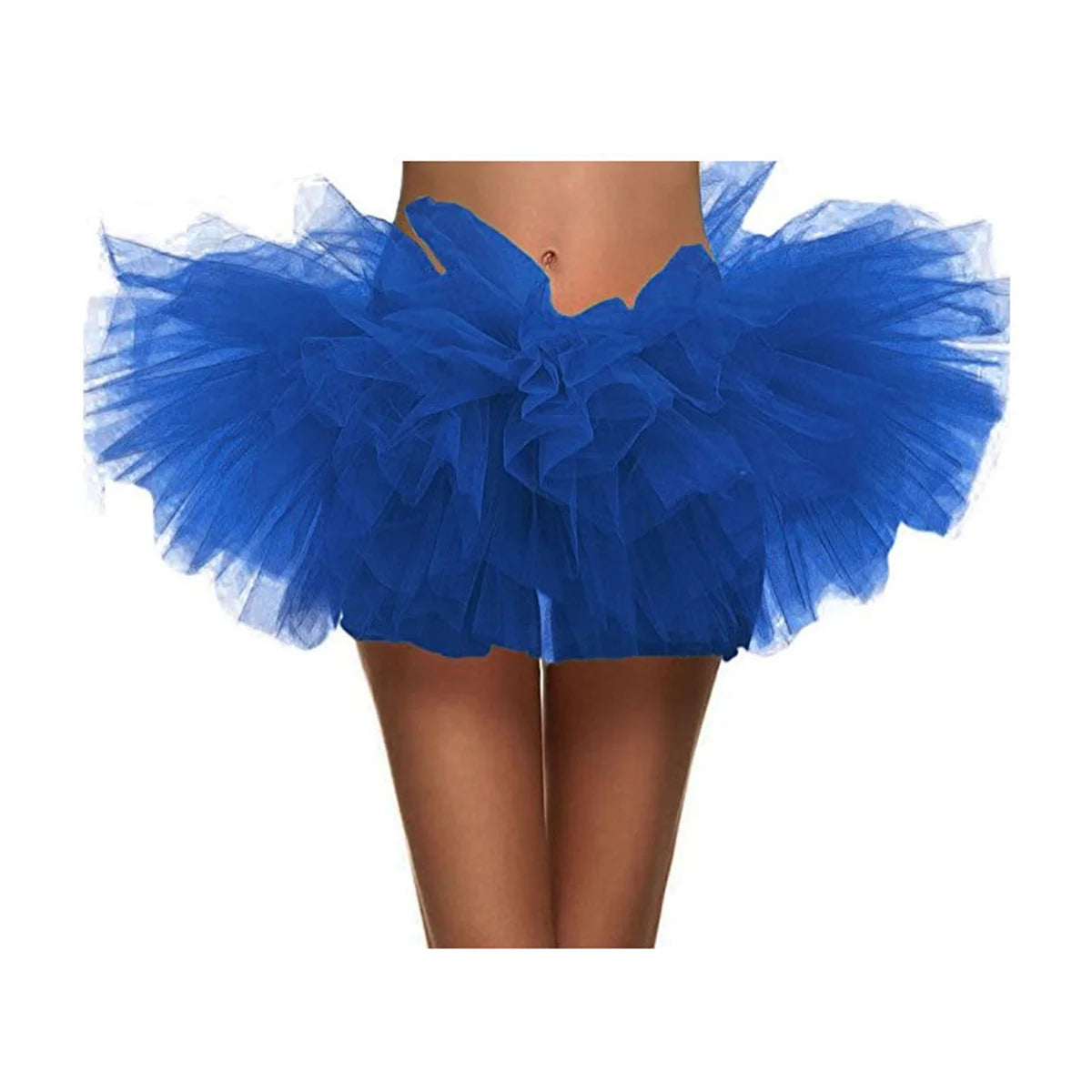 Women's 5-Layer Tulle Tutu Skirt – Fluffy 1980s Halloween Costume