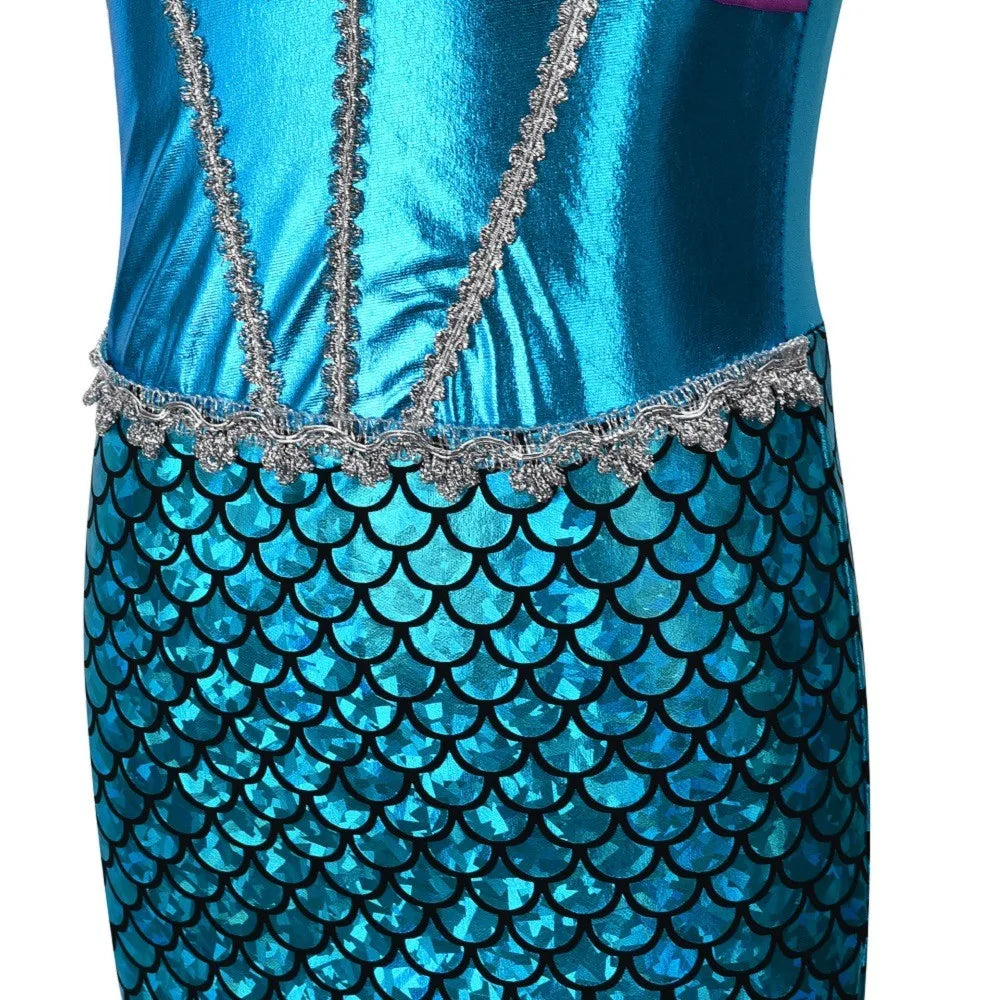 Kids' Princess Sleeveless Mermaid Fairy Tale Funny Costume - alternate view 5