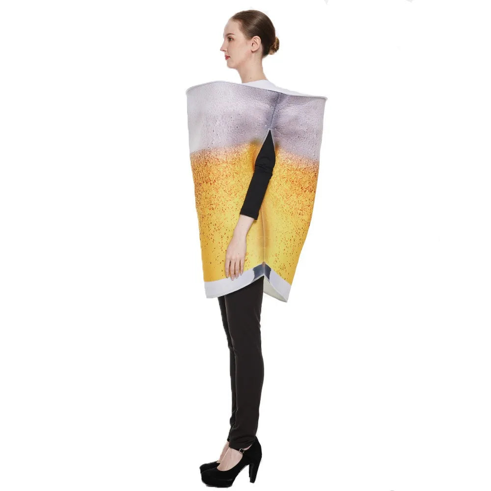 Couples beer mug fun food Munich Jumpsuit Costume - alternate view 4