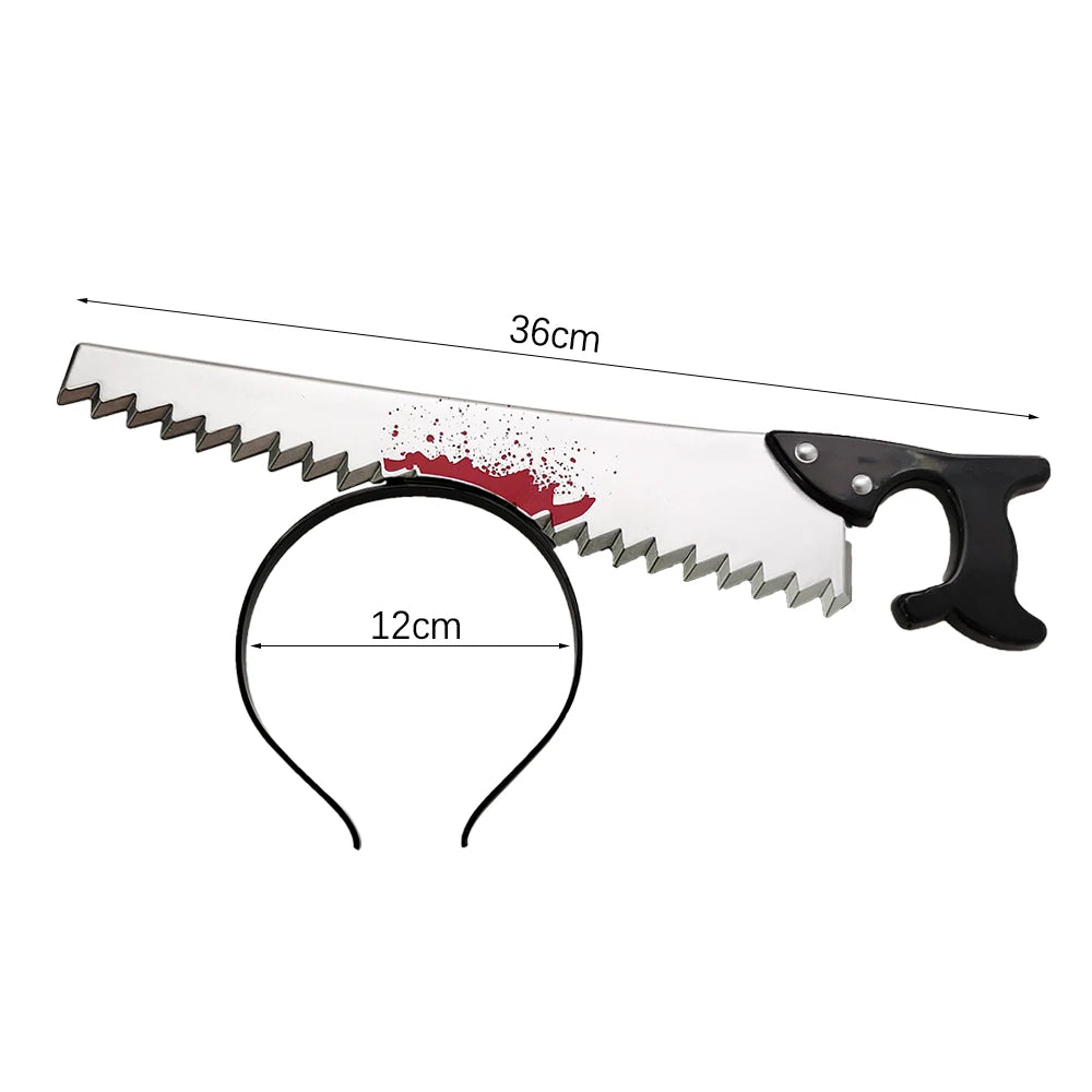 Fake Axe Knife & Scissors Halloween Headbands