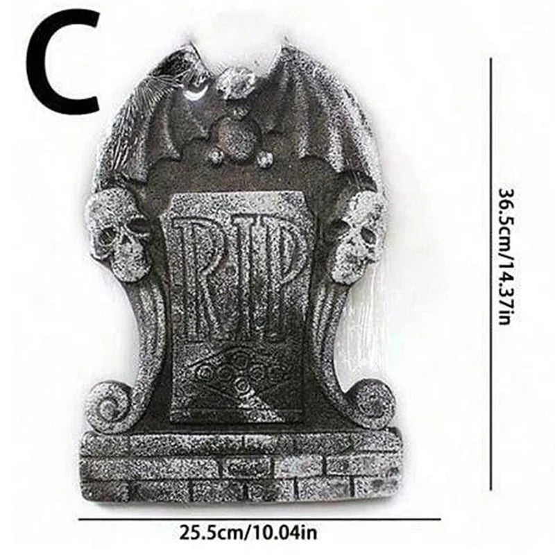 1PC Halloween Foam Tombstone with RIP Letters Scary Graveyard Decoration for Yard Haunted House Party Display - product image 9