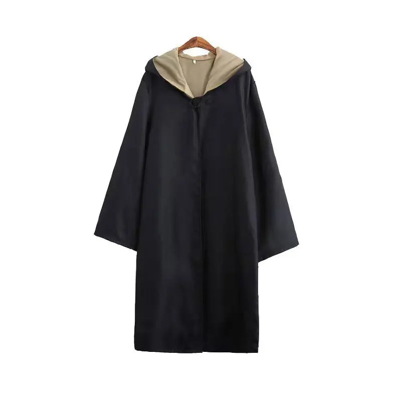 Costume Haloween Haliday Costume Magic Robe Cloak with Tie Kids Adult Uniform Outfit - Yellow robe only / Adult L