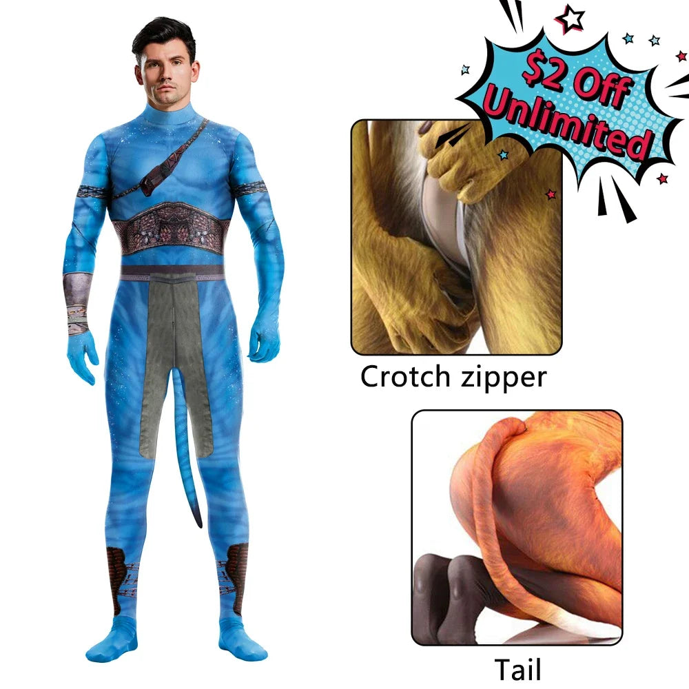 Full Cover Elastic Zentai Pet Suit Jumpsuit Print Catsuit Bodysuits Tail Purim Pet - 1016 / XXL