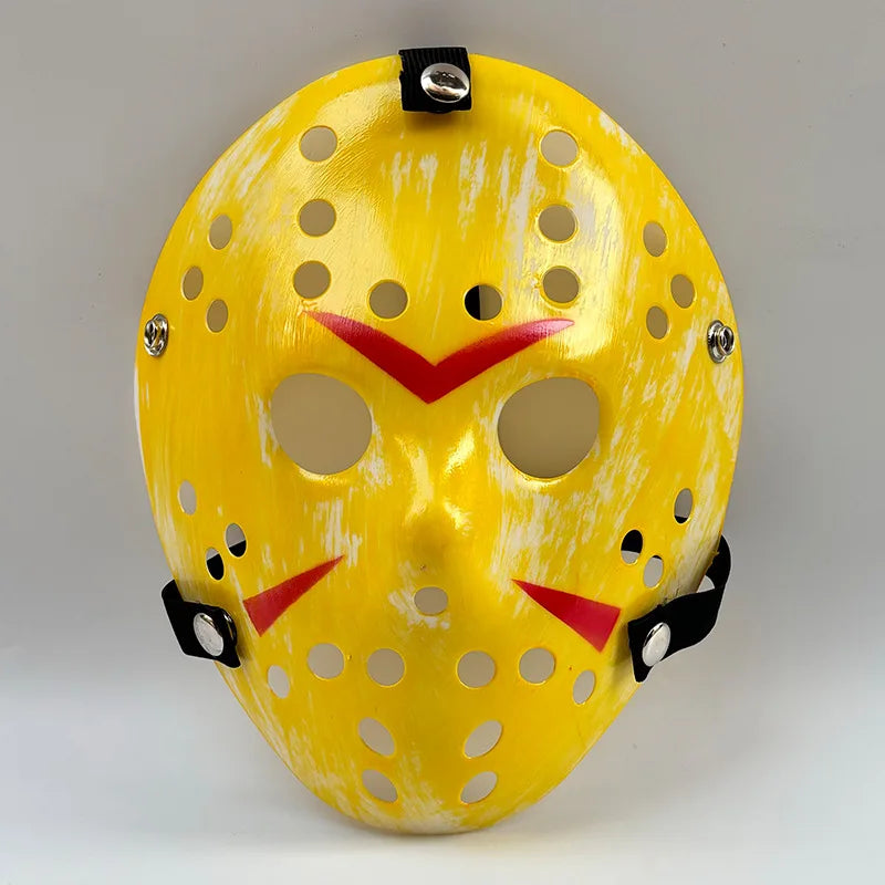 Horror Hockey Style Mask Scary Full Face Costume Mask for Adults Halloween Costume and - View 13